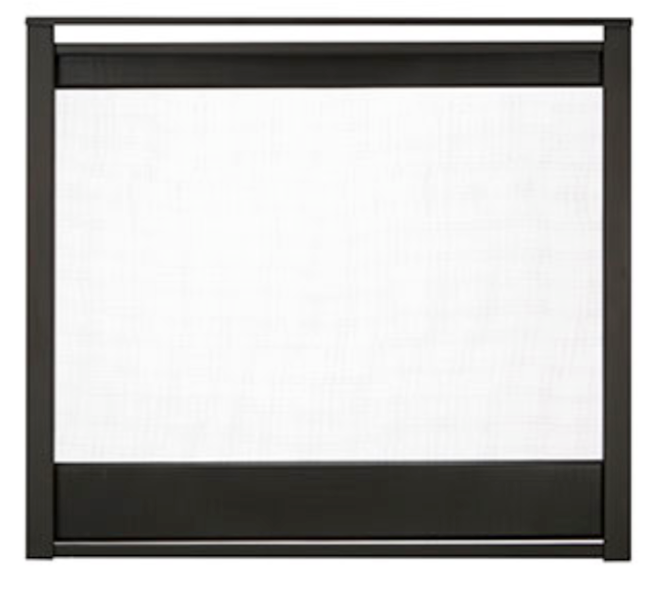 Majestic - Corner Firescreen front - Black-COR-36BK