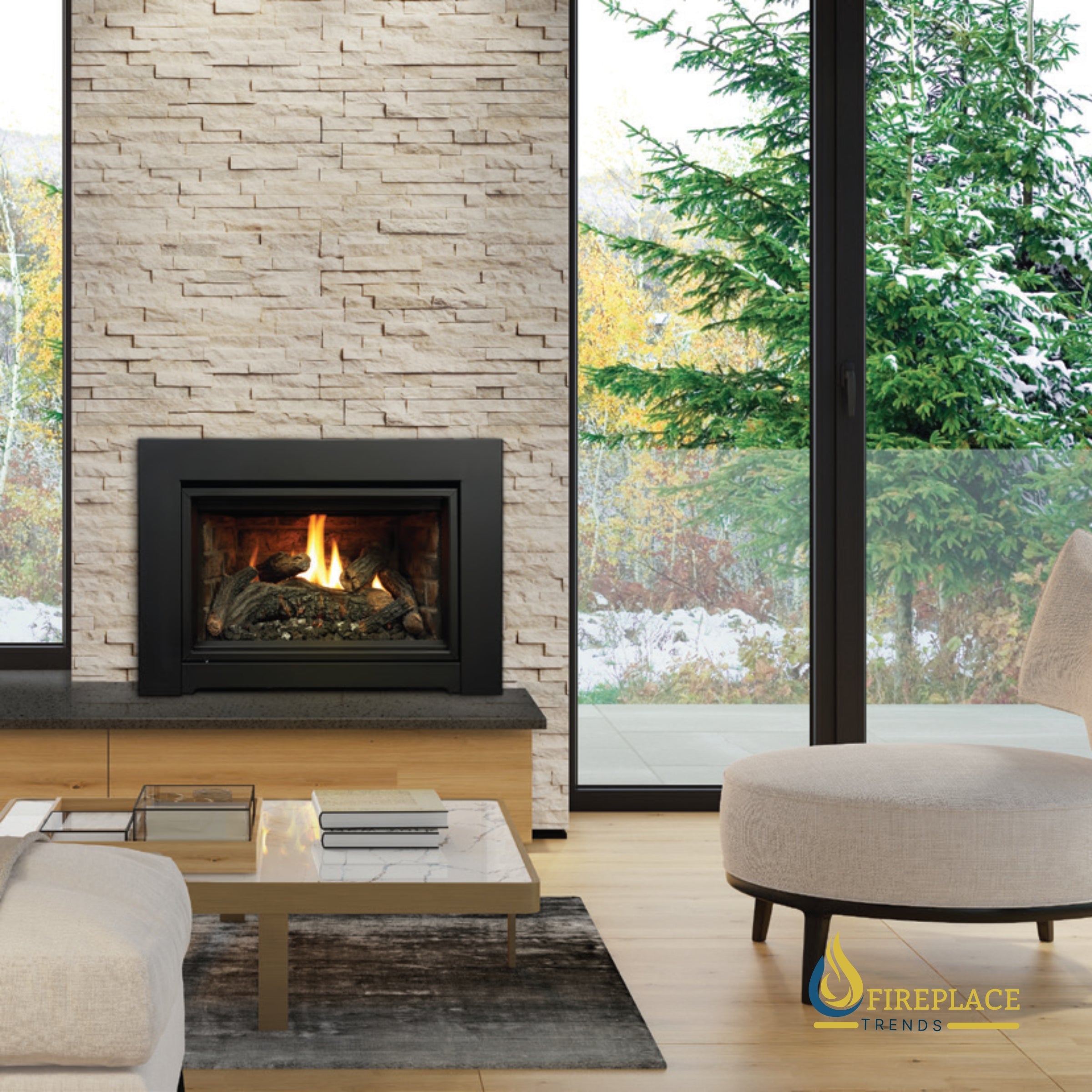 Kingsman - IDV34 - Direct Vent Fireplace Insert - 34"