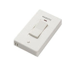 Majestic - IntelliFire Touch white wireless wall switch (on/off, cold climate, battery strength indicator)-IFT-RC150