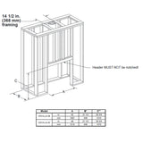 Majestic - Villawood 36" - Outdoor Wood Fireplace Firebox with Refractory Panels