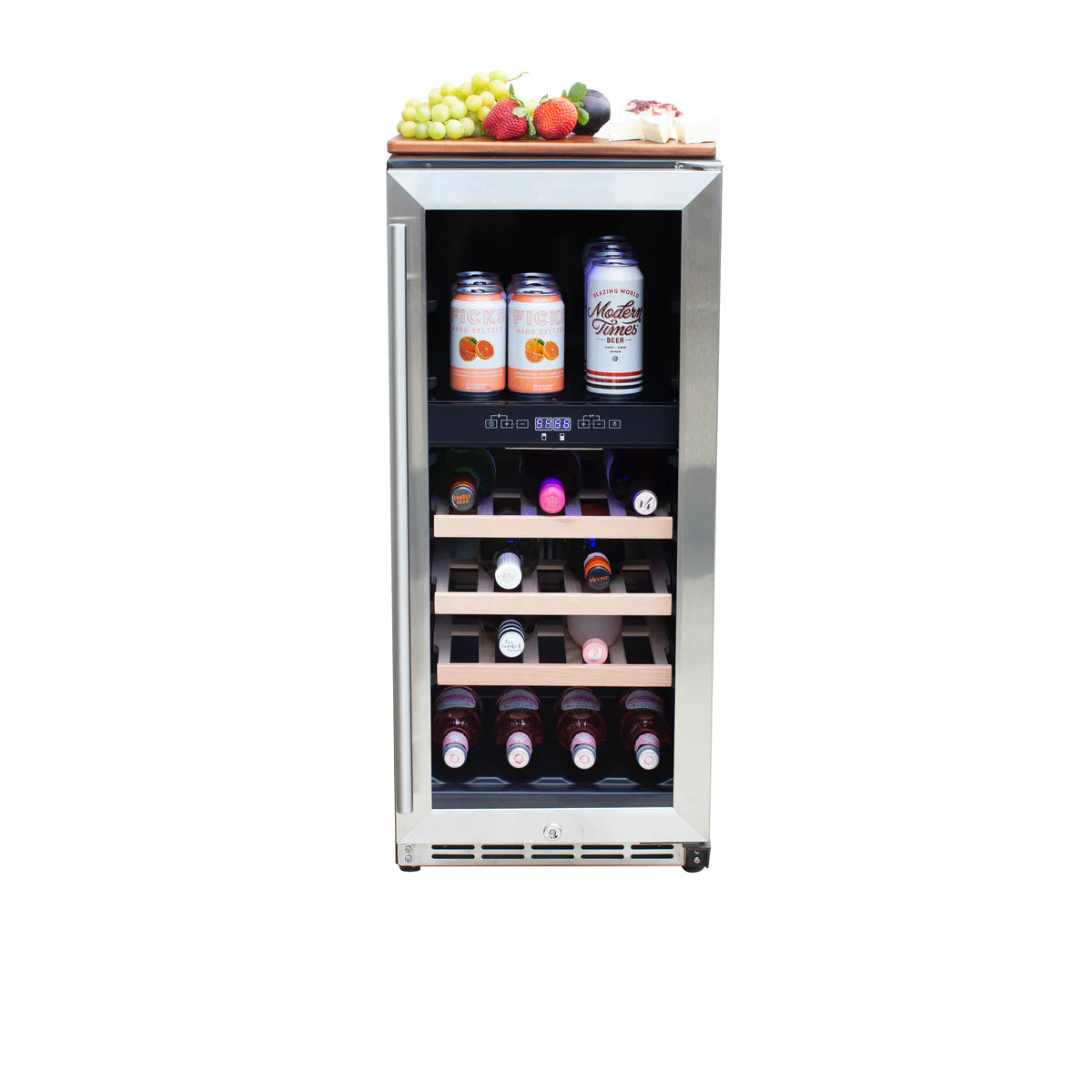 Outdoor Rated Dual Zone Wine Cooler - 15" 3.2C  - Summerset