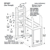 Superior - 40" - Traditional Direct Vent See-Through Gas Fireplace - DRT40ST