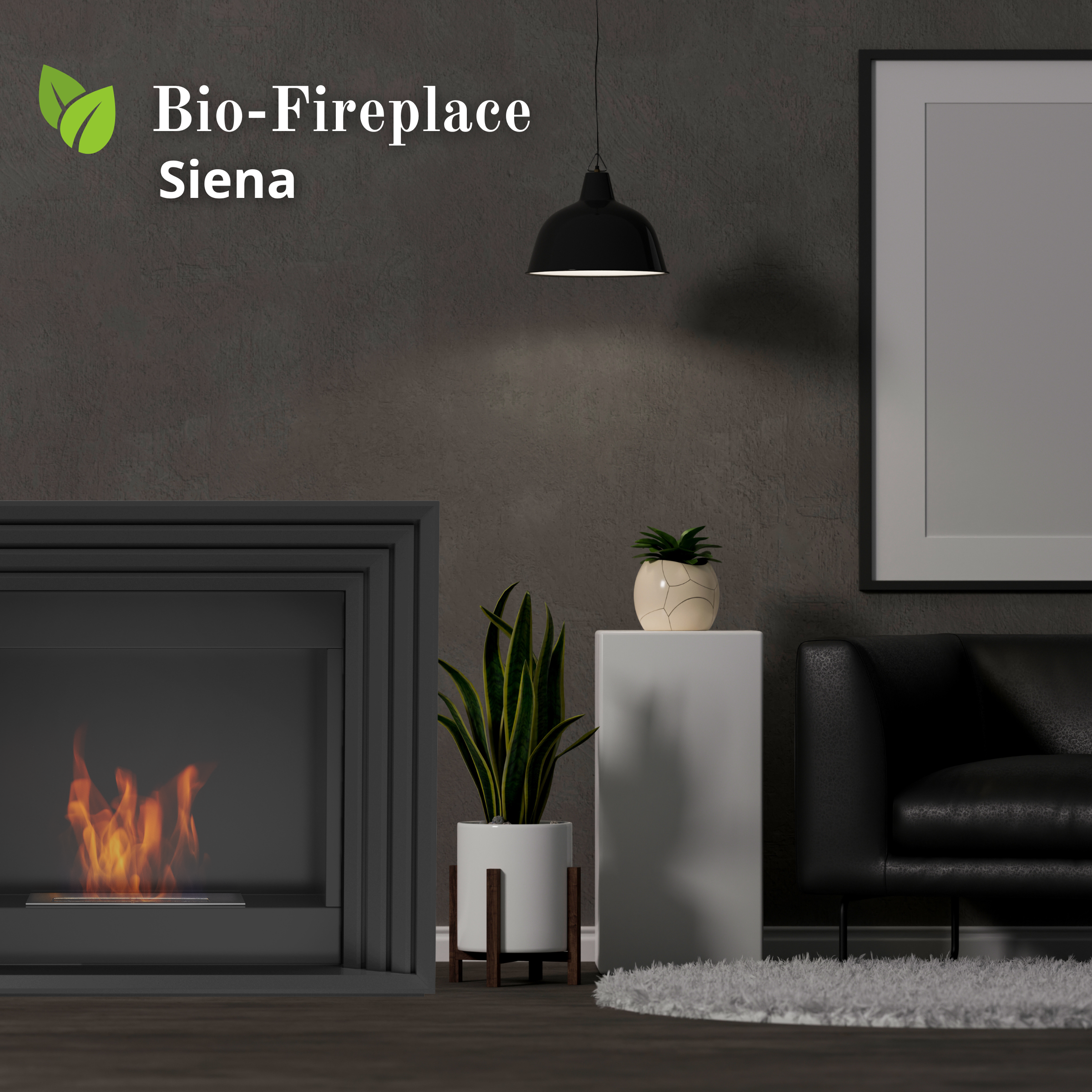 Portal Bio-fireplace SIENA black - SIENA/FP/B