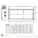 Simplifire 78" Scion Clean Face Linear Electric Fireplace - SF-SC78-BK | Fireplace Trends