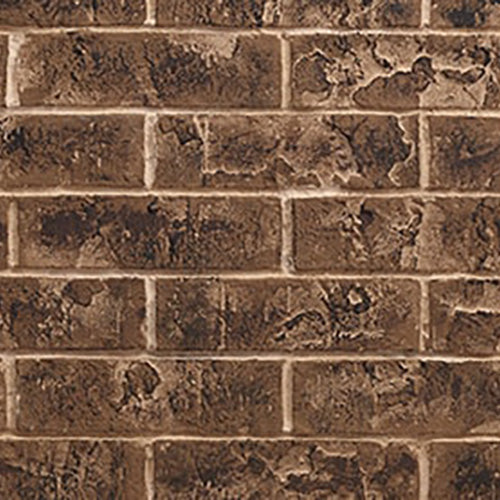 Majestic 42-Inch Tavern Brown Stacked Brick Interior Panels for Meridian Platinum 42-Inch Fireplace - BRICK42MPLTB