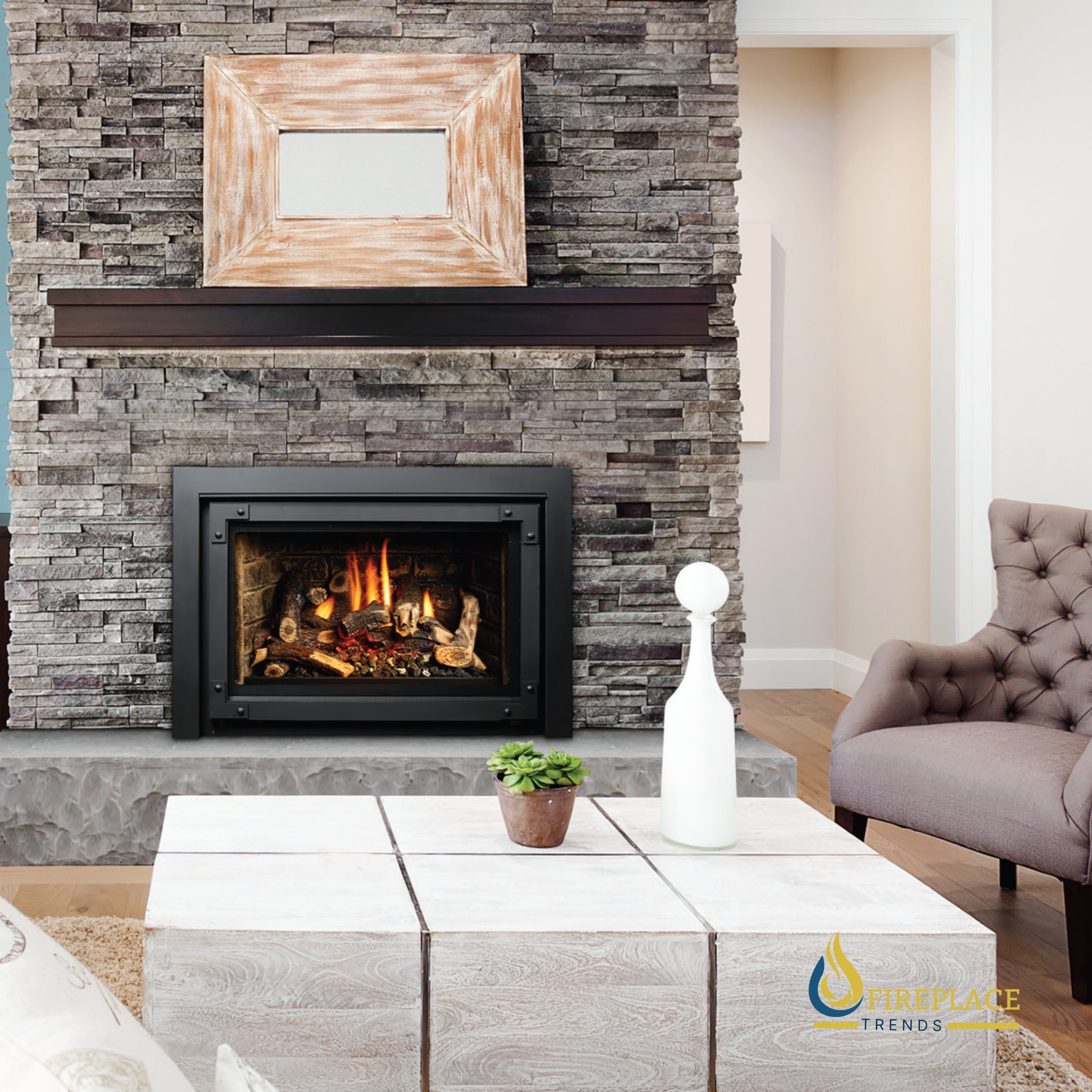 Kingsman - IDV34 - Direct Vent Fireplace Insert - 34"
