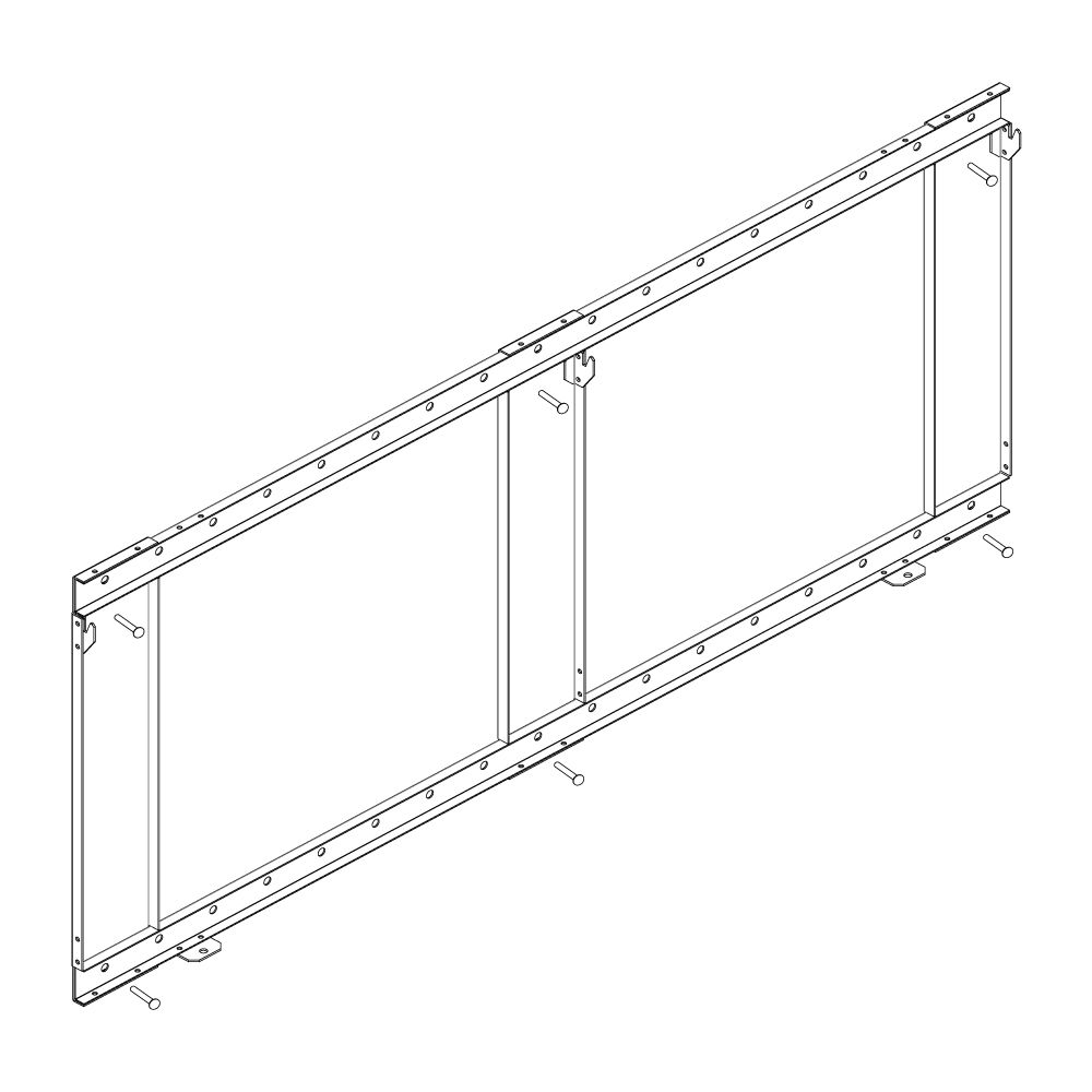 SimpliFire - Wall Mount Kit 48" - BRACKET-ALL48 | Fireplace Trends