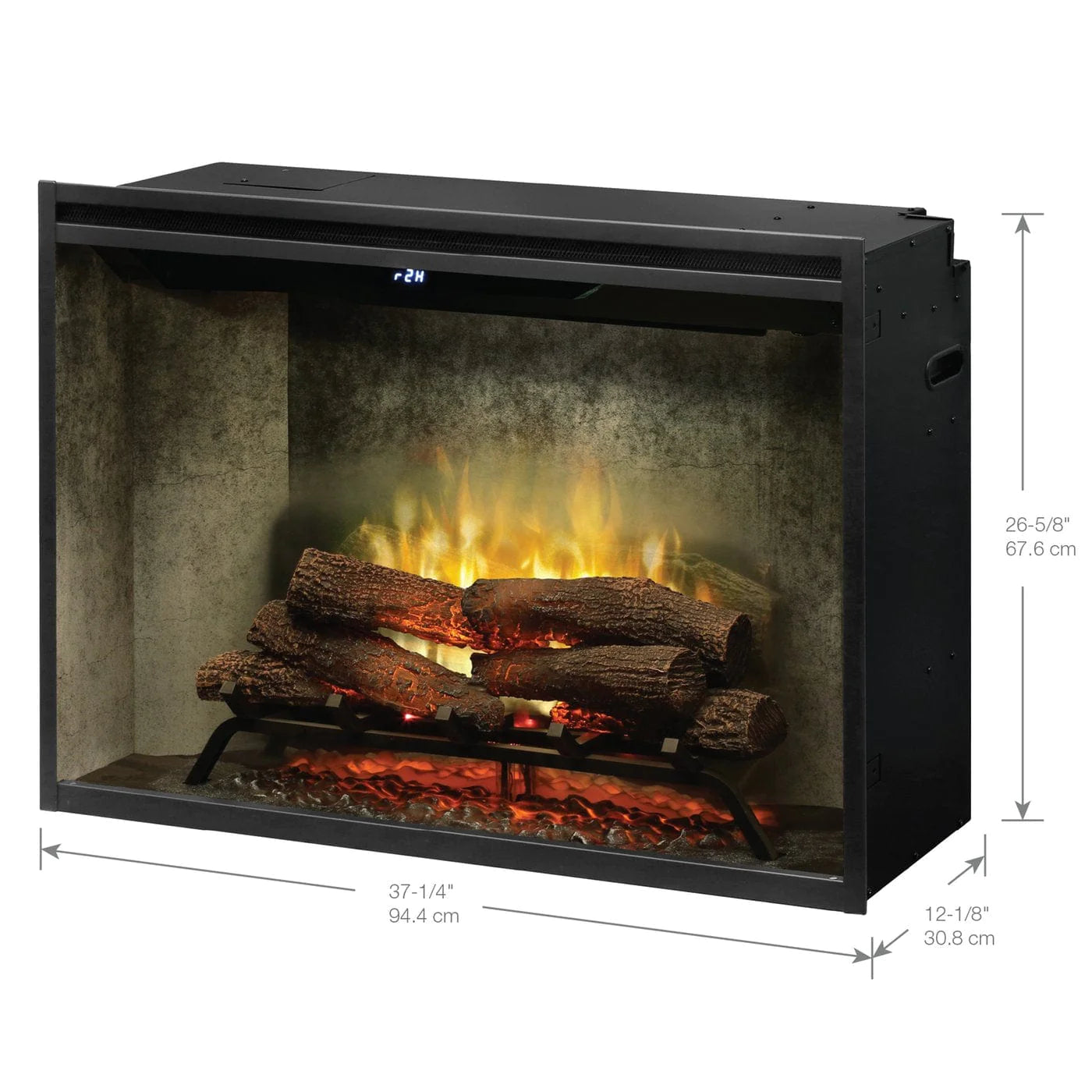 Dimplex - Revillusion® 36" Built-In Firebox, Weathered Concrete - 500002401 | Fireplace Trends