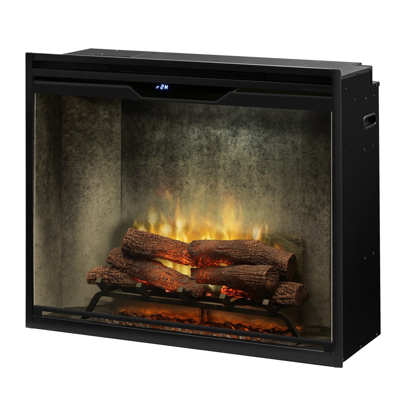 Dimplex - Revillusion® 36" Portrait Built-In Firebox, Weathered Concrete W/Glass - 500002399