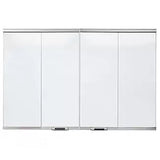 Outdoor Lifestyles Stainless Steel Bi-Fold Doors for 36-Inch Cottagewood Outdoor Wood Fireplace