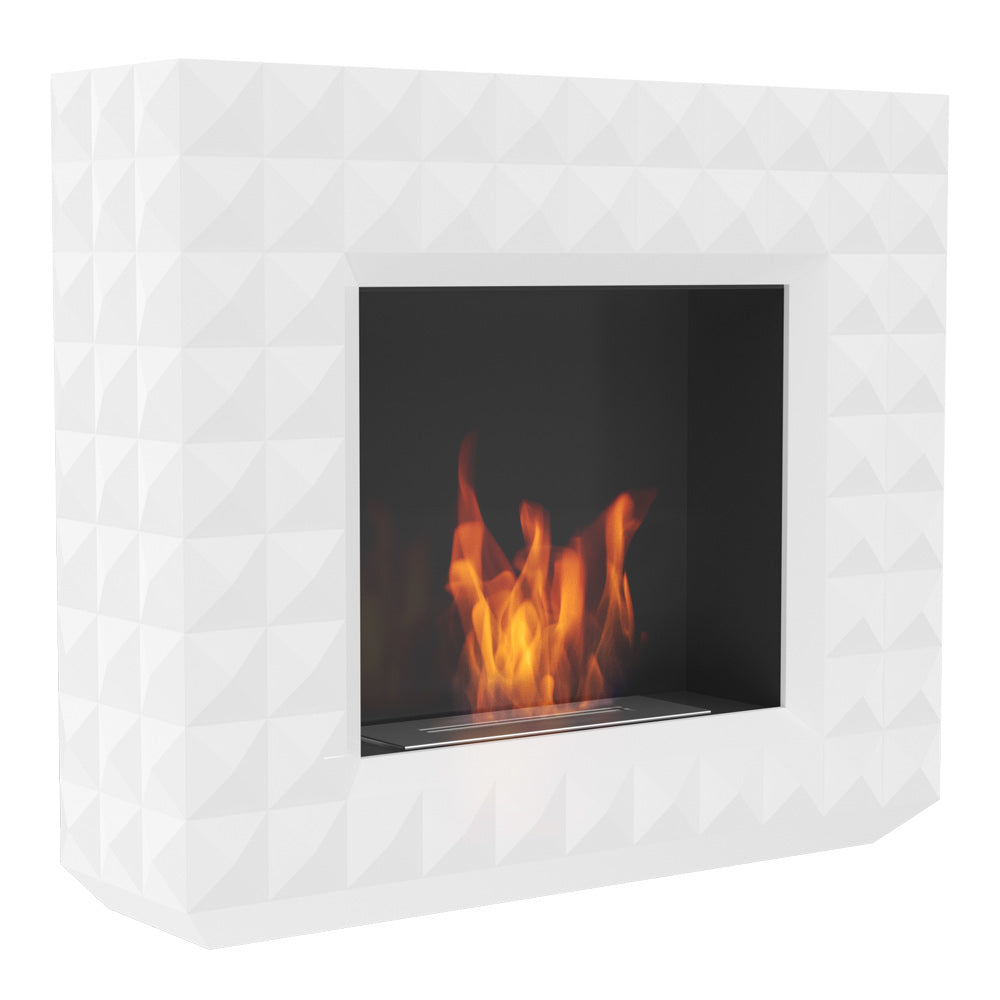 Portal bio-fireplace MILAN White - MILAN/FP/W