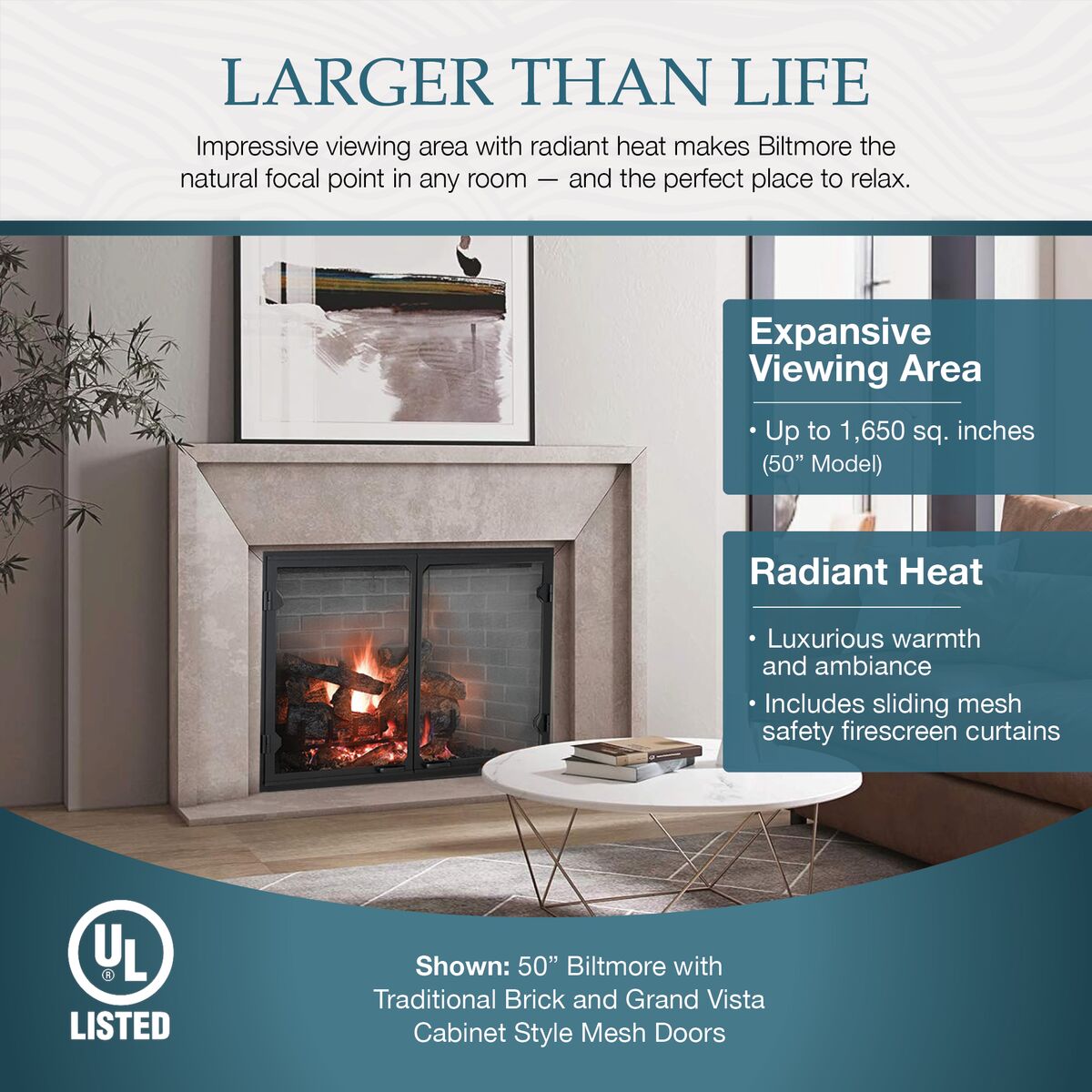 Majestic Biltmore - Wood Burning Fireplace | FireplaceTrends.com
