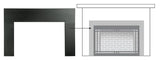 Majestic - Small 25" surround 35" x 23" - Black-MI25-3523-BK