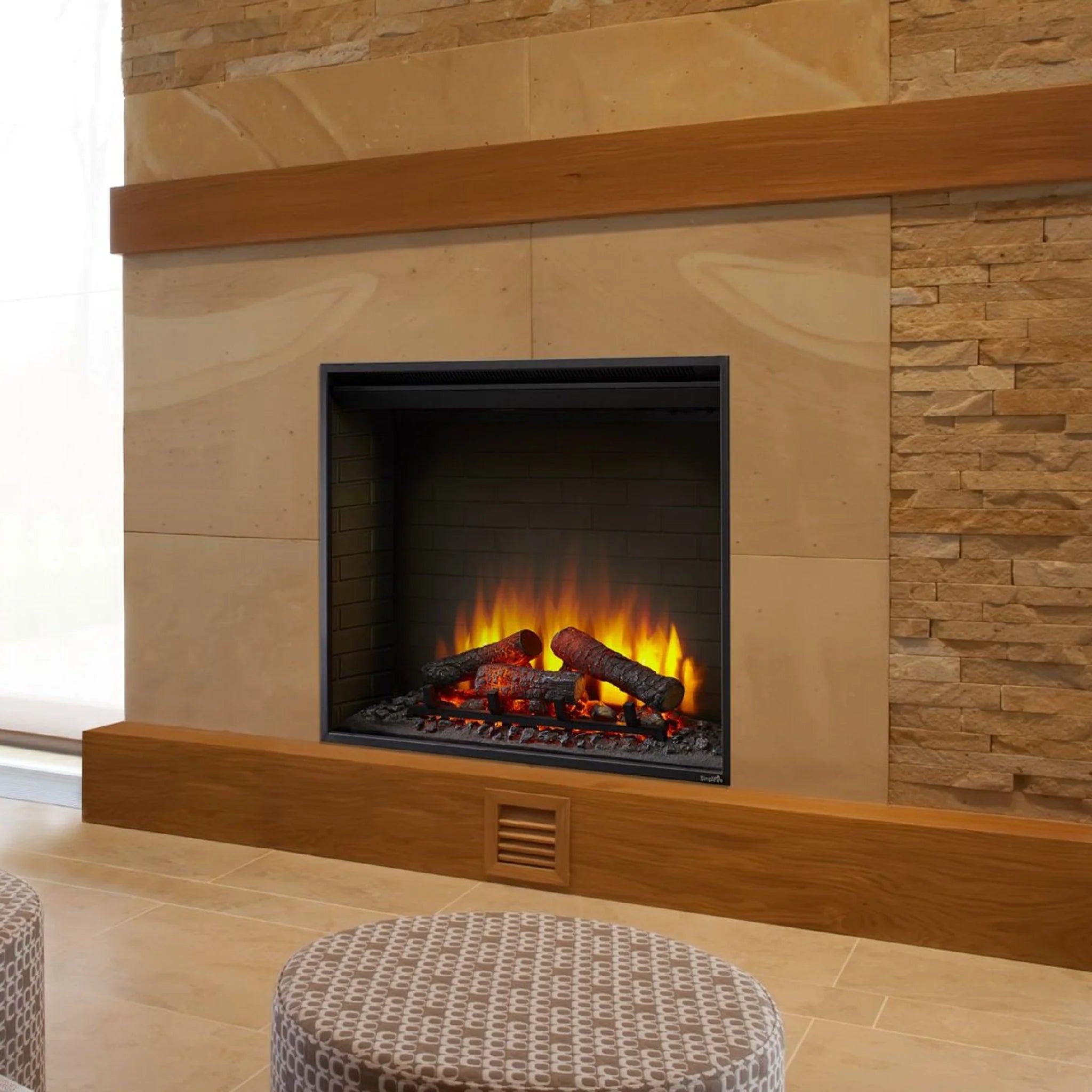SimpliFire - 35" Electric Insert - SF-INS35 | Fireplace Trends