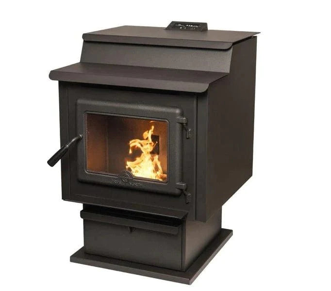 True North - TN40 Stylish Pellet Stove With Legs & Thermostat