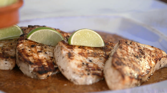 Grilled Swordfish with Salsa Matcha