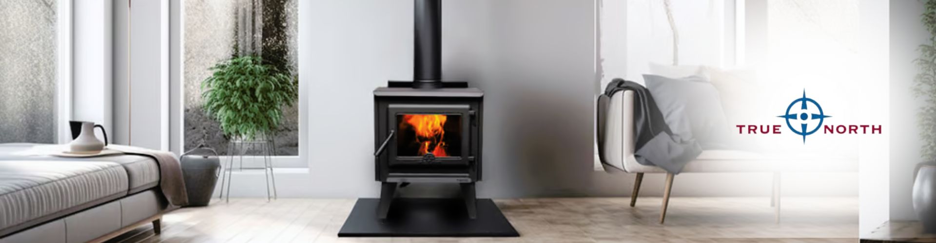 True North Pellet Insert Fireplace