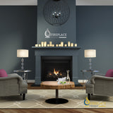 The DRT2000 Series of traditional direct vent gas fireplaces combine beauty, efficiency and value. Standard features include: dedicated top or rear flue, millivolt or electronic IPI/CPI ignition with seamless battery back-up, detailed ceramic fiber logs, black painted interior, tempered glass and standard protective screen barrier.