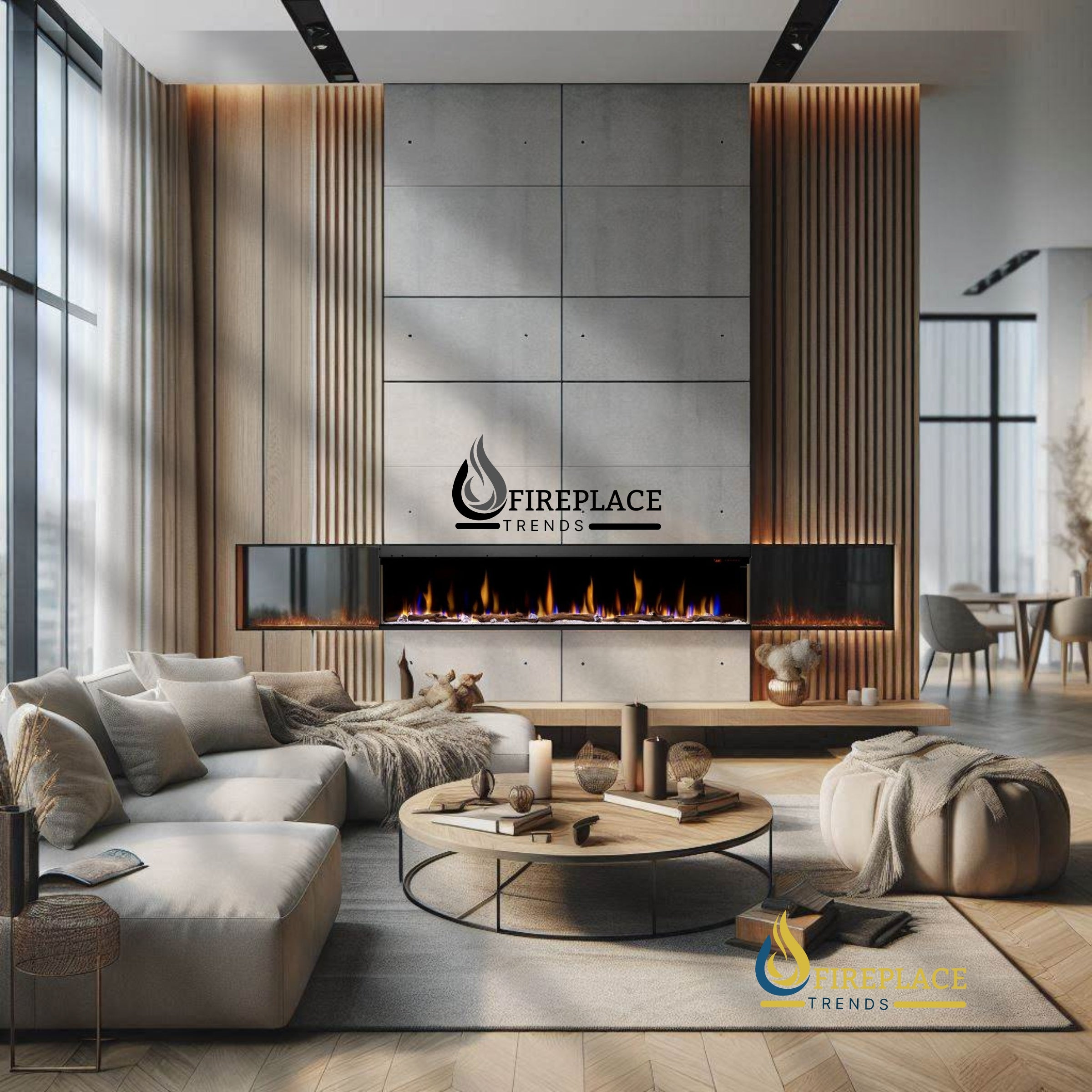 Dimplex - 100" IgniteXL Bold Linear Electric Fireplace - X-XLF10017-XD