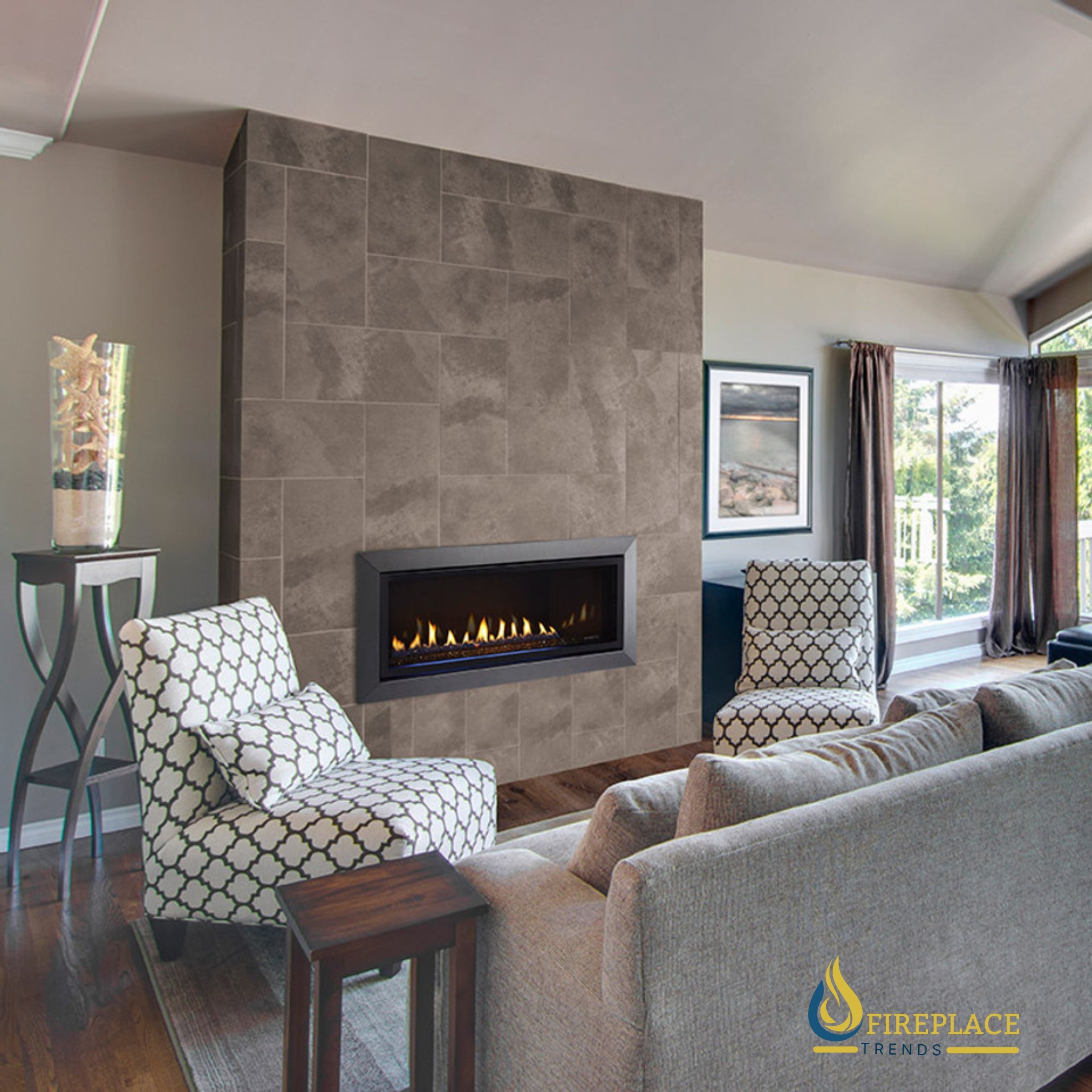 Majestic - Jade 42" - Direct Vent Linear Gas Fireplace with IntelliFire Touch Ignition System