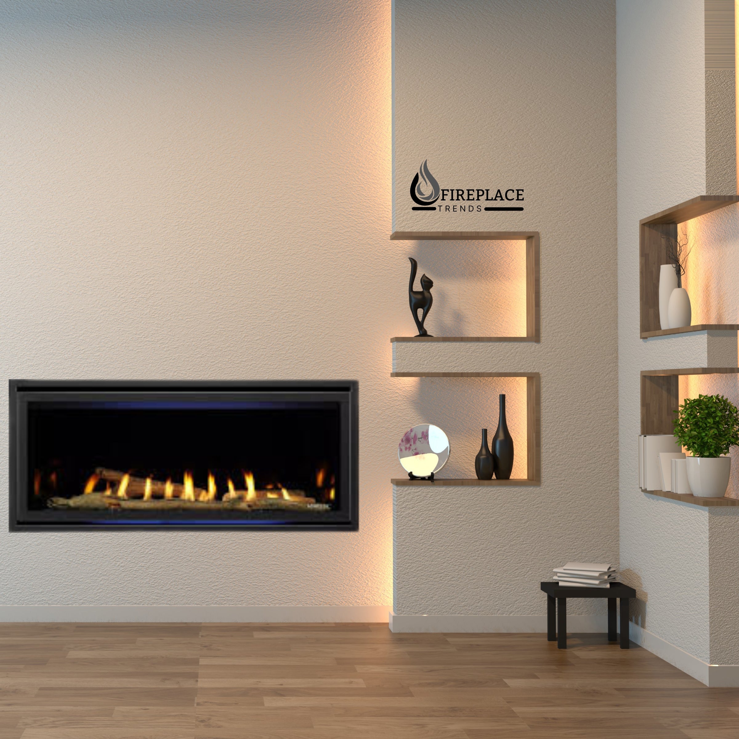 Majestic - Jade 42" - Direct Vent Linear Gas Fireplace with IntelliFire Touch Ignition System