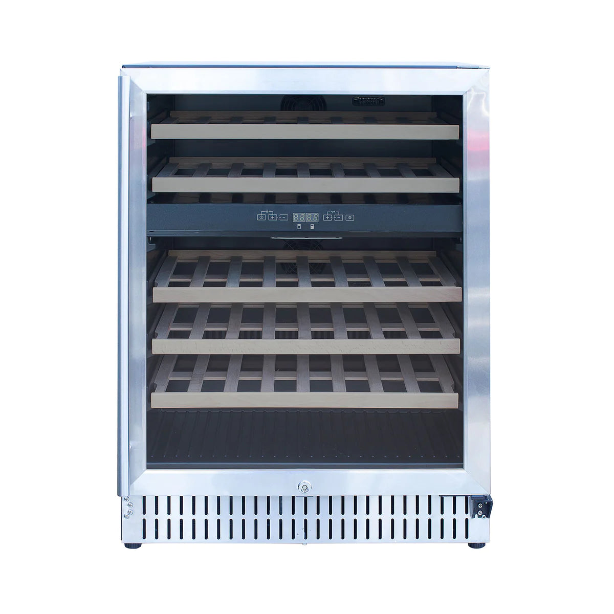 Outdoor Rated Dual Zone Wine Cooler - 24"