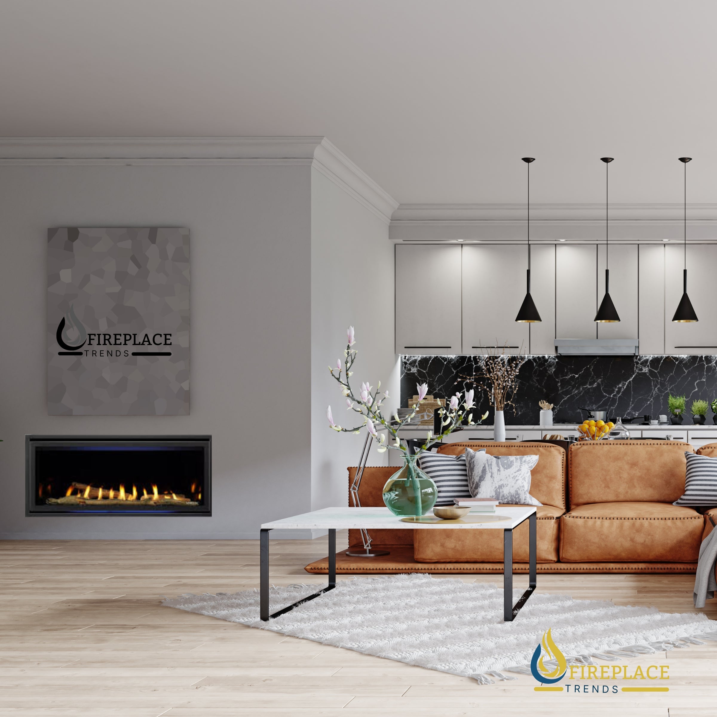 Majestic - Jade 42" - Direct Vent Linear Gas Fireplace with IntelliFire Touch Ignition System