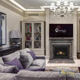 The DRT2000 Series of traditional direct vent gas fireplaces combine beauty, efficiency and value. Standard features include: dedicated top or rear flue, millivolt or electronic IPI/CPI ignition with seamless battery back-up, detailed ceramic fiber logs, black painted interior, tempered glass and standard protective screen barrier.