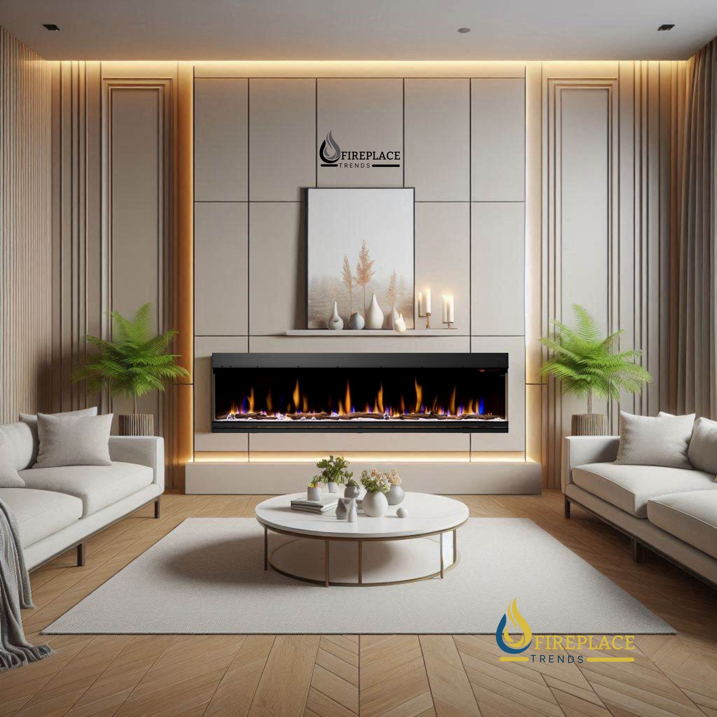 Dimplex - 100" IgniteXL Bold Linear Electric Fireplace - X-XLF10017-XD