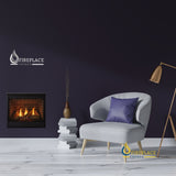 Majestic - Quartz 42" Direct Vent Traditional Gas Fireplace with IntelliFire Touch ignition