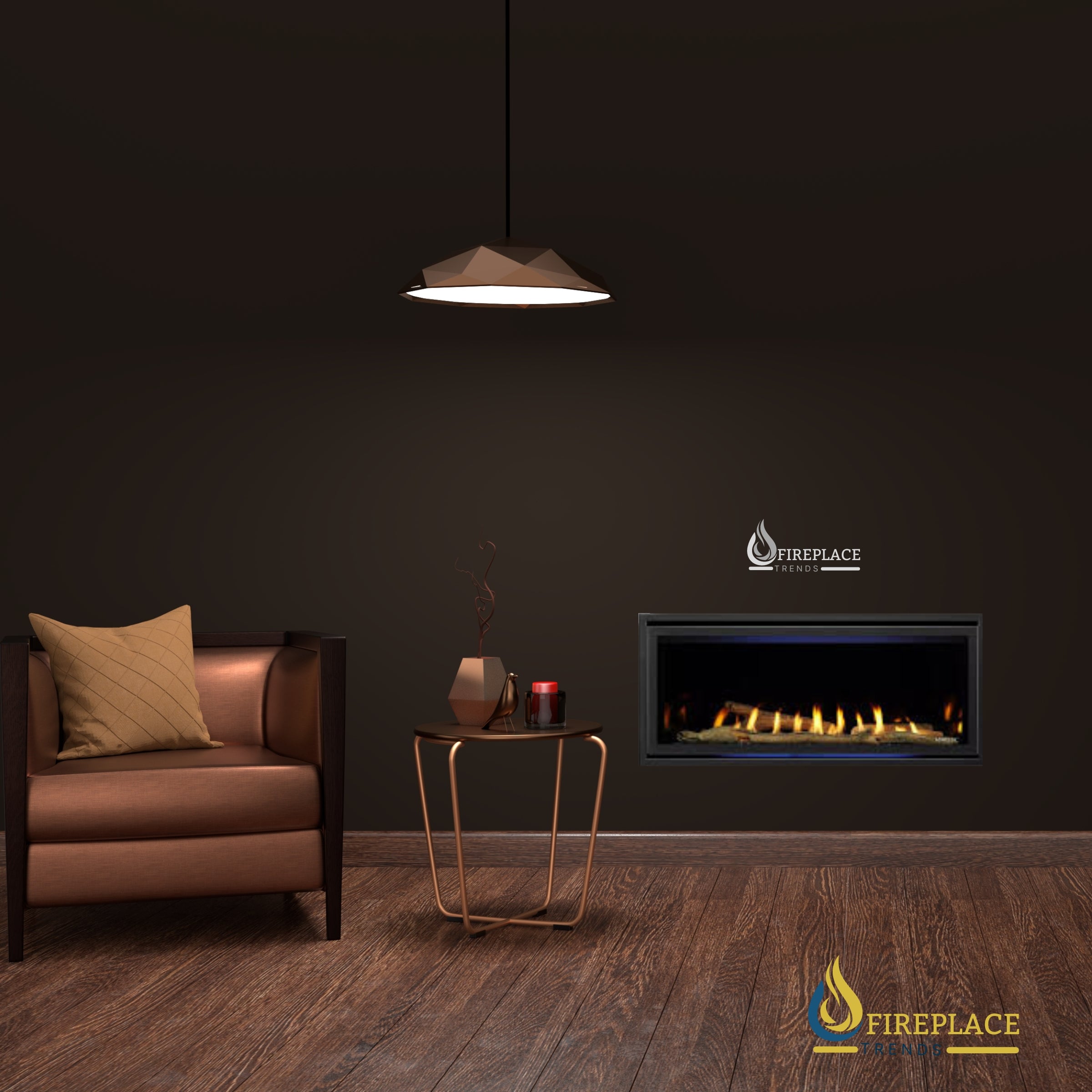 Majestic - Jade 42" - Direct Vent Linear Gas Fireplace with IntelliFire Touch Ignition System