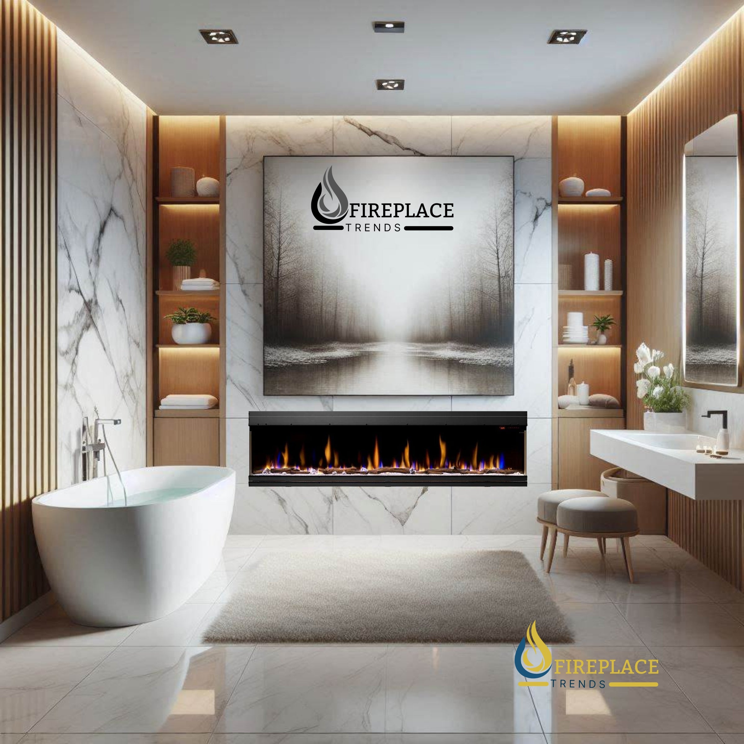 Dimplex - 100" IgniteXL Bold Linear Electric Fireplace - X-XLF10017-XD