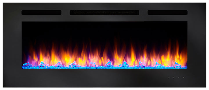 SimpliFire - 40" Allusion recessed linear electric fireplace - SF-ALL40-BK | Fireplace Trends