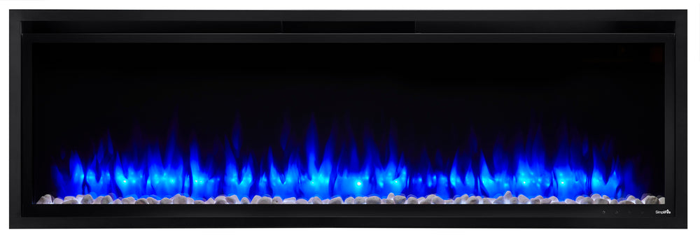 Simplifire 60" Allusion Platinum Recessed Linear Electric FireplaceSimpliFire - Allusion Platinum recessed linear electric fireplace - 60" - SF-ALLP60-BK