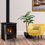 Kingsman - Freestanding Direct Vent Gas Stove with Log Set - FDV451