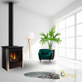 Kingsman - Freestanding Direct Vent Gas Stove with Log Set - FDV451