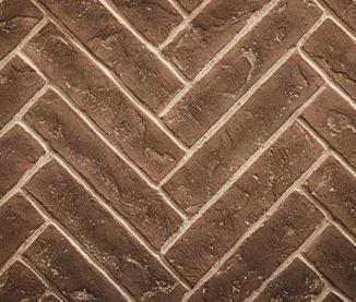 Majestic 36-Inch Tavern Brown Herringbone Interior Panels for Meridian 36-Inch Fireplace - BRICK36MTBH