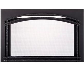 Majestic Forged Arch 35" Black Screen Front for Trilliant Fireplace - Black