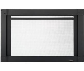 Majestic Mission Full View Black 35-Inch Screen Front for Trilliant 35-Inch Fireplace