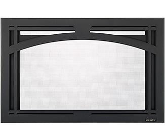 Majestic Tuscan Arch 25-Inch Black Screen Front for Trilliant 25-Inch Fireplace