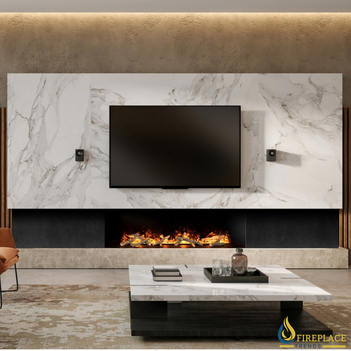 Netzero - 60" - Waterplace Electric Insert Fireplace - NZW60B, NZWP60B