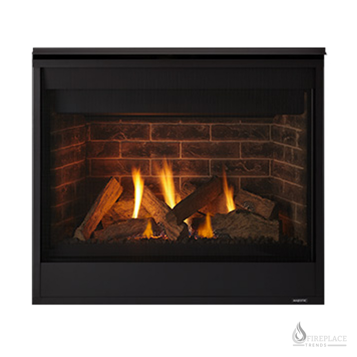 Majestic - Quartz 36" Direct Vent Traditional Gas Fireplace with IntelliFire Touch ignition