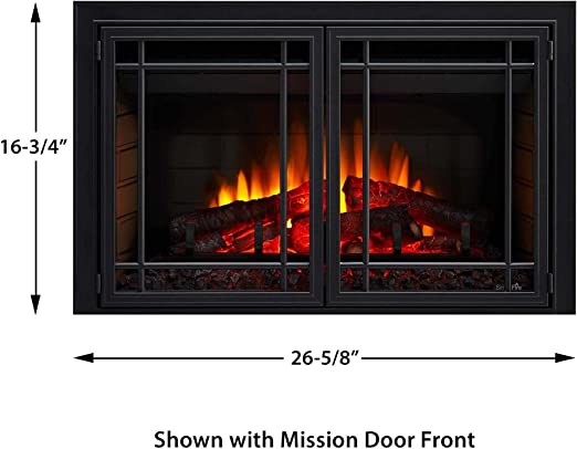 SimpliFire - 25" Mission Door Front - Operable - FT-MISSION-25