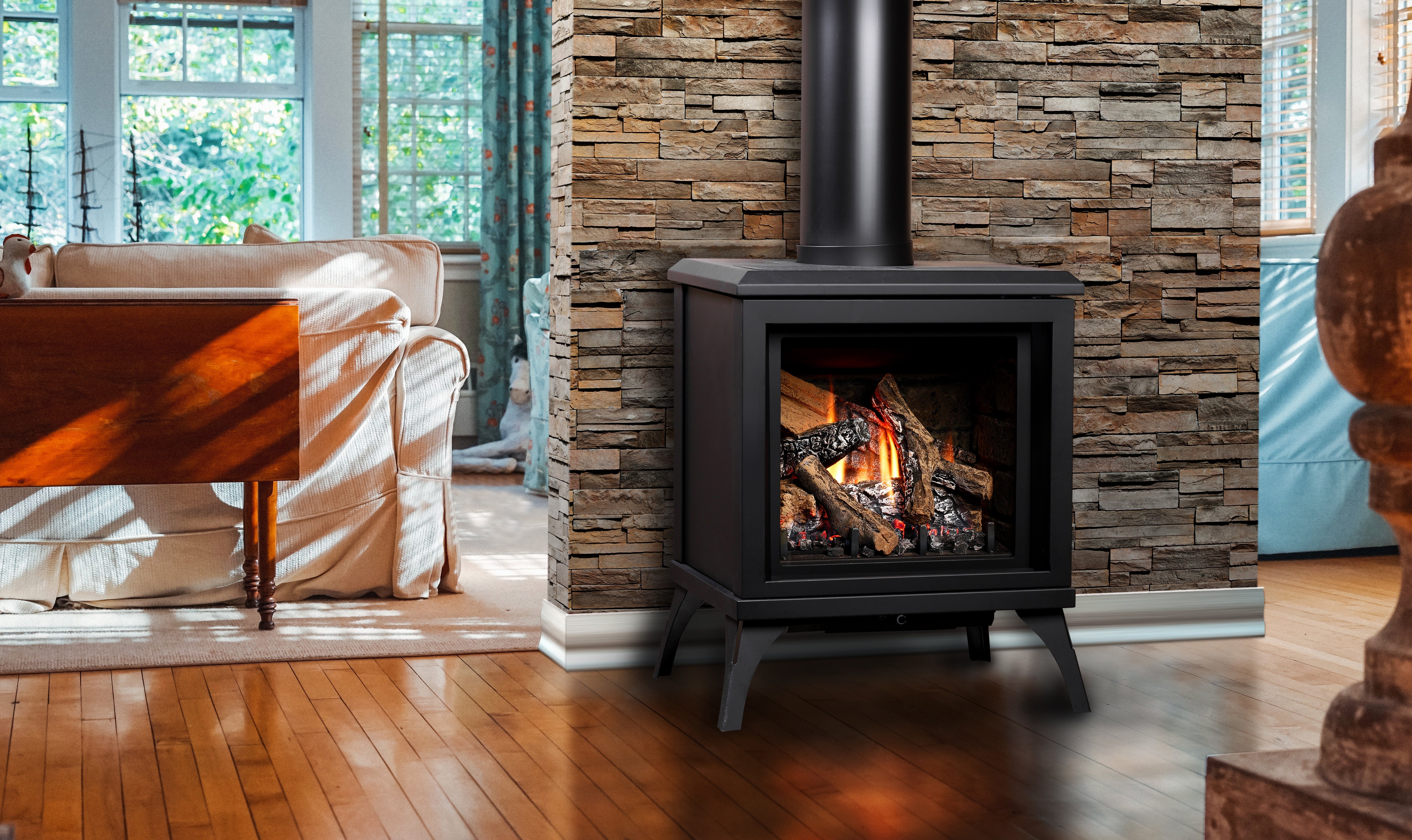 Kingsman - Free Standing Direct Vent Gas Stoves - FDV200S