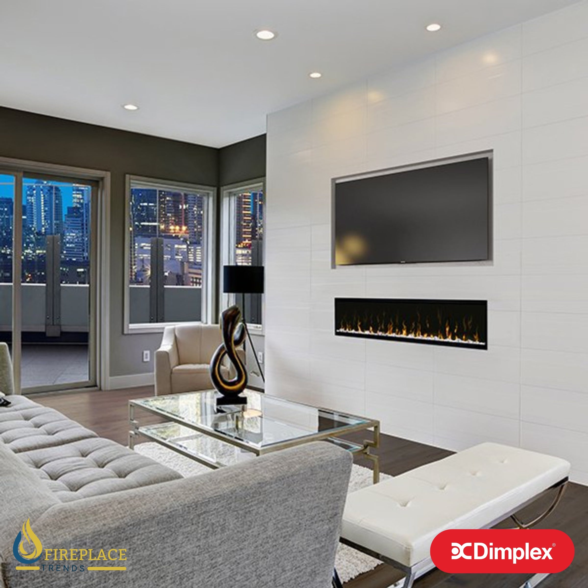 Dimplex - IgniteXL® 60" Built-in Linear Electric Fireplace - X-XLF60