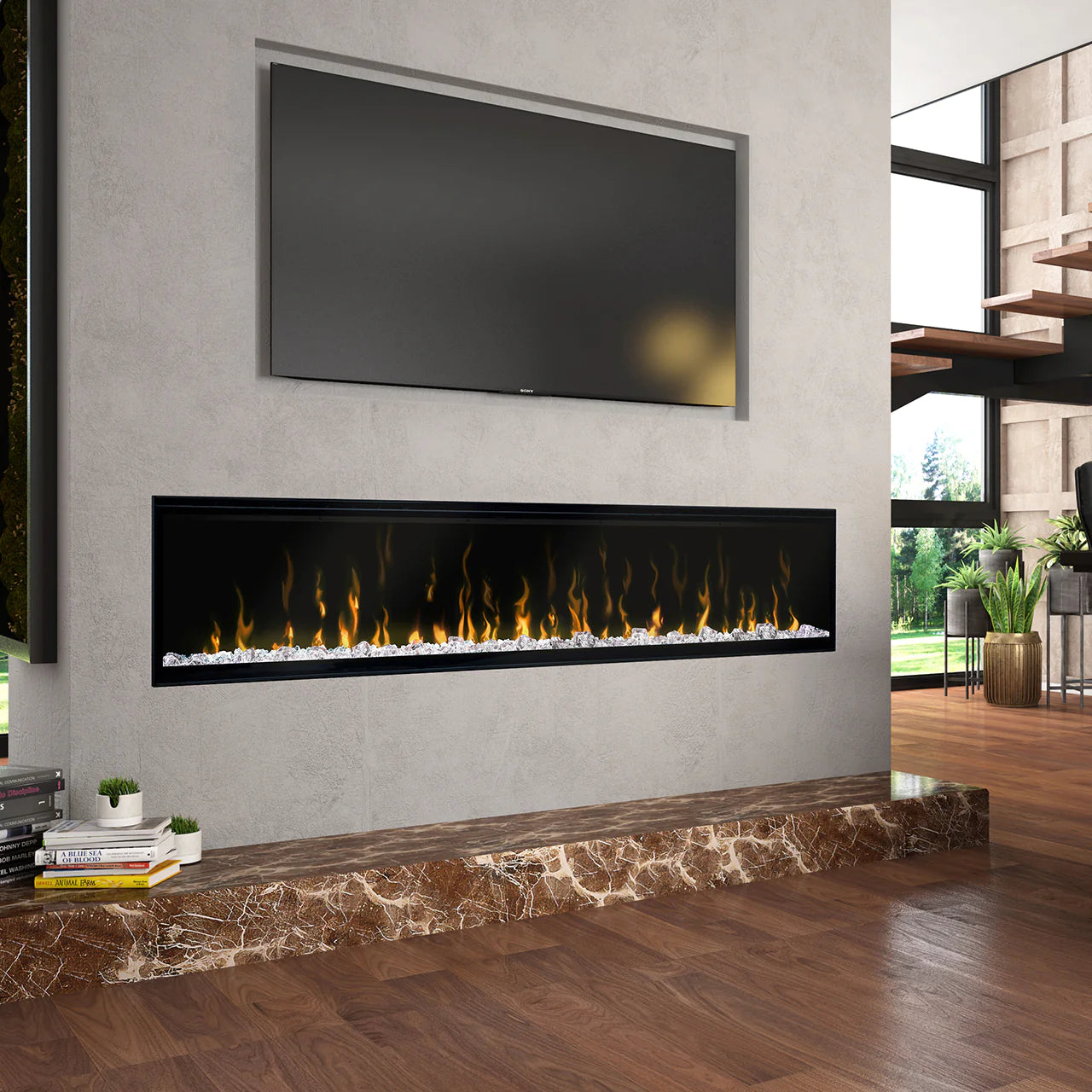 74" IgniteXL Linear Electric Fireplace - Wall Mount
