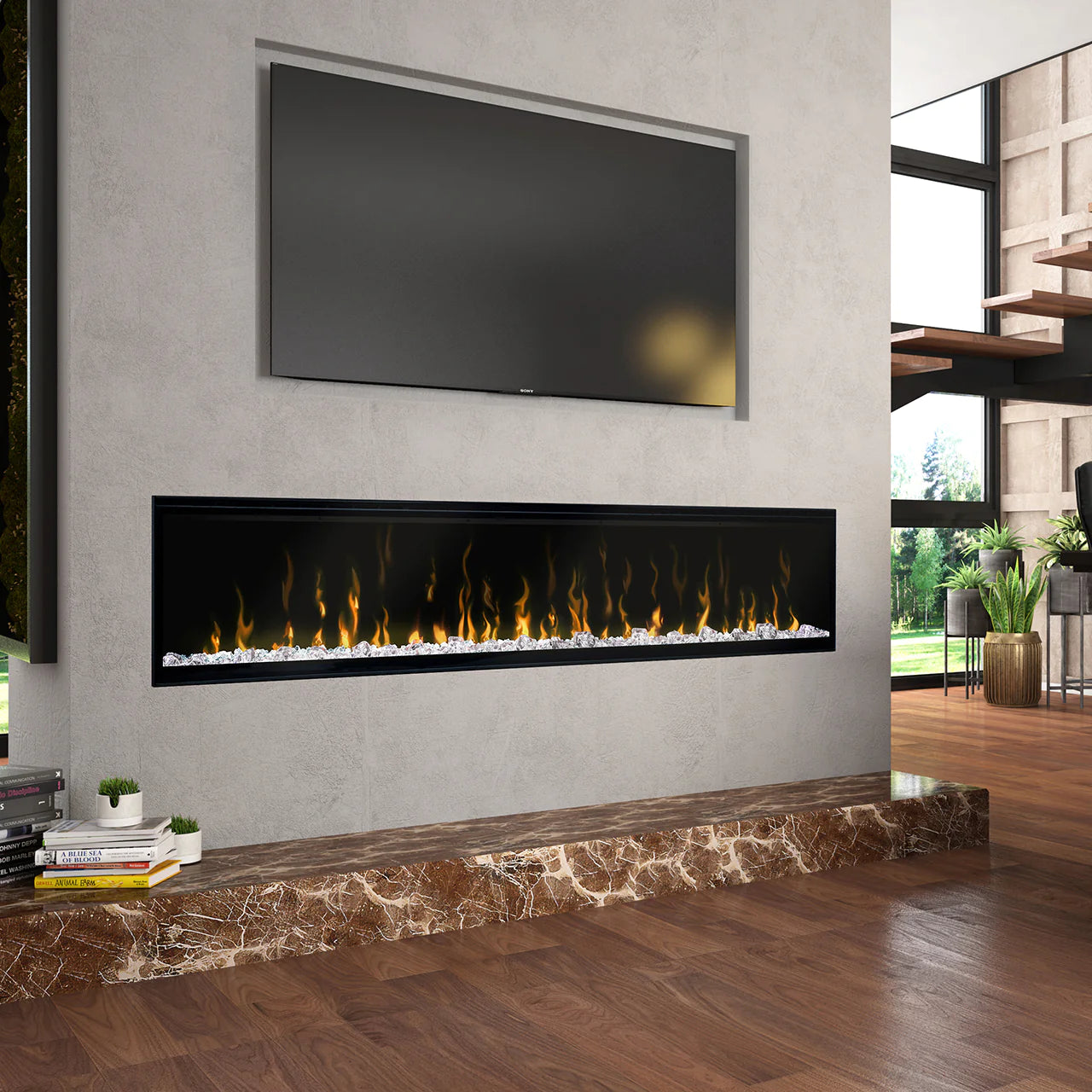 74" IgniteXL Linear Electric Fireplace - Wall Mount