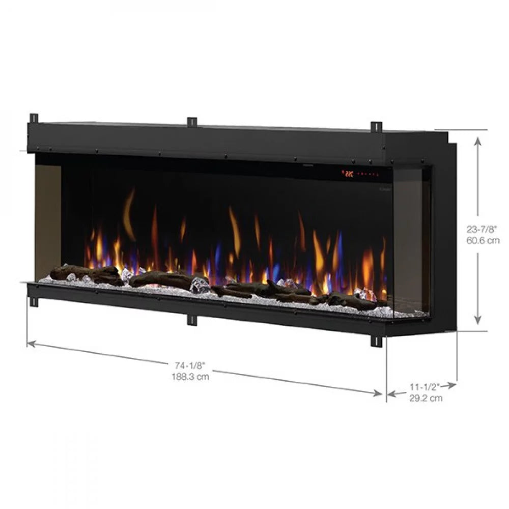 74" IgniteXL Bold Linear Electric Fireplace