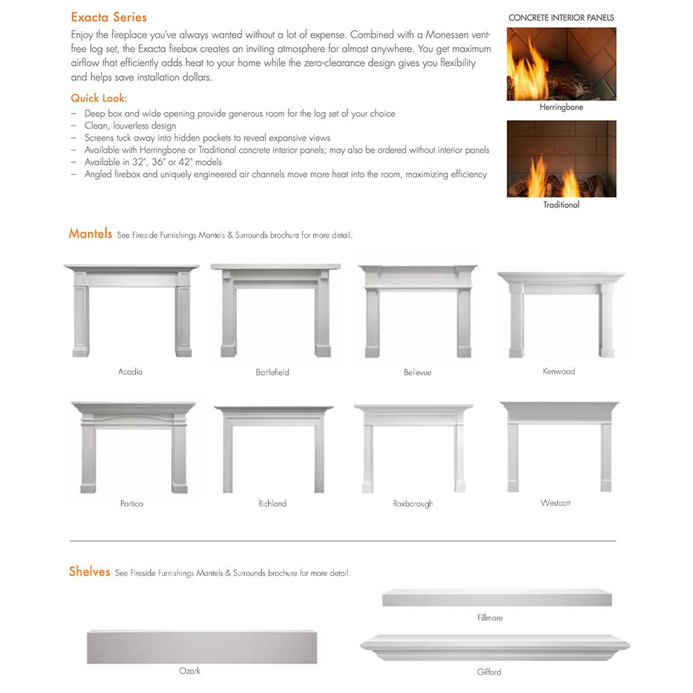 Monessen BUF32A Vent-Free Gas Fireplace Insert | FireplaceTrends.com