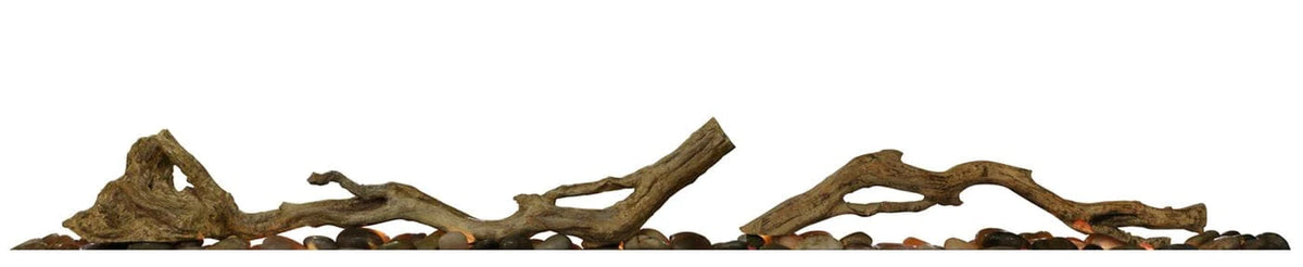 Dimplex - Accessory Driftwood and River Rock for 34" Linear Fireplace - X-LF34DWS-KIT
